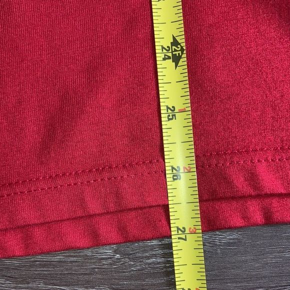 Vintage Womens Large Jerzees Hand Embroidered Red & Black T Shirt - Picture 6 of 7